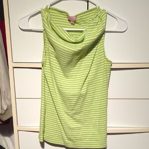 Vintage Lilly Pulitzer Green Sleeveless Knit Tank Top